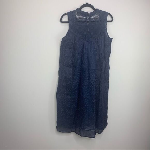 FRYE navy blue yoke dress size XS NWT (E1) - Picture 7 of 9